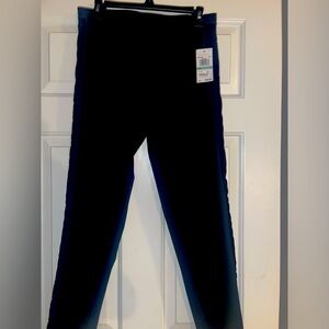 Michael Kors size 8 Black Ponte Slim leg with Velvet Trim